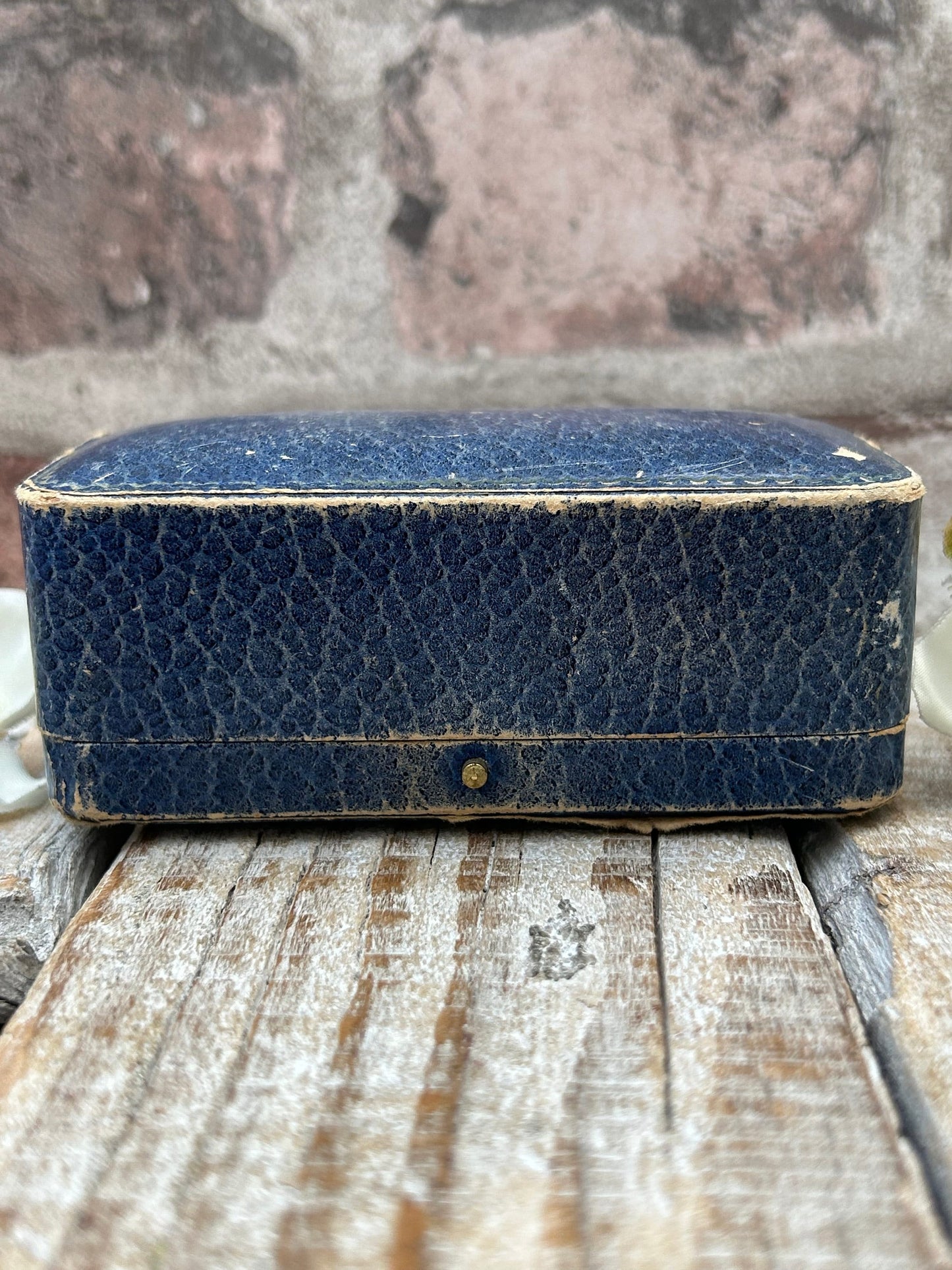 Antique Blue Watch Display Presentation Box
