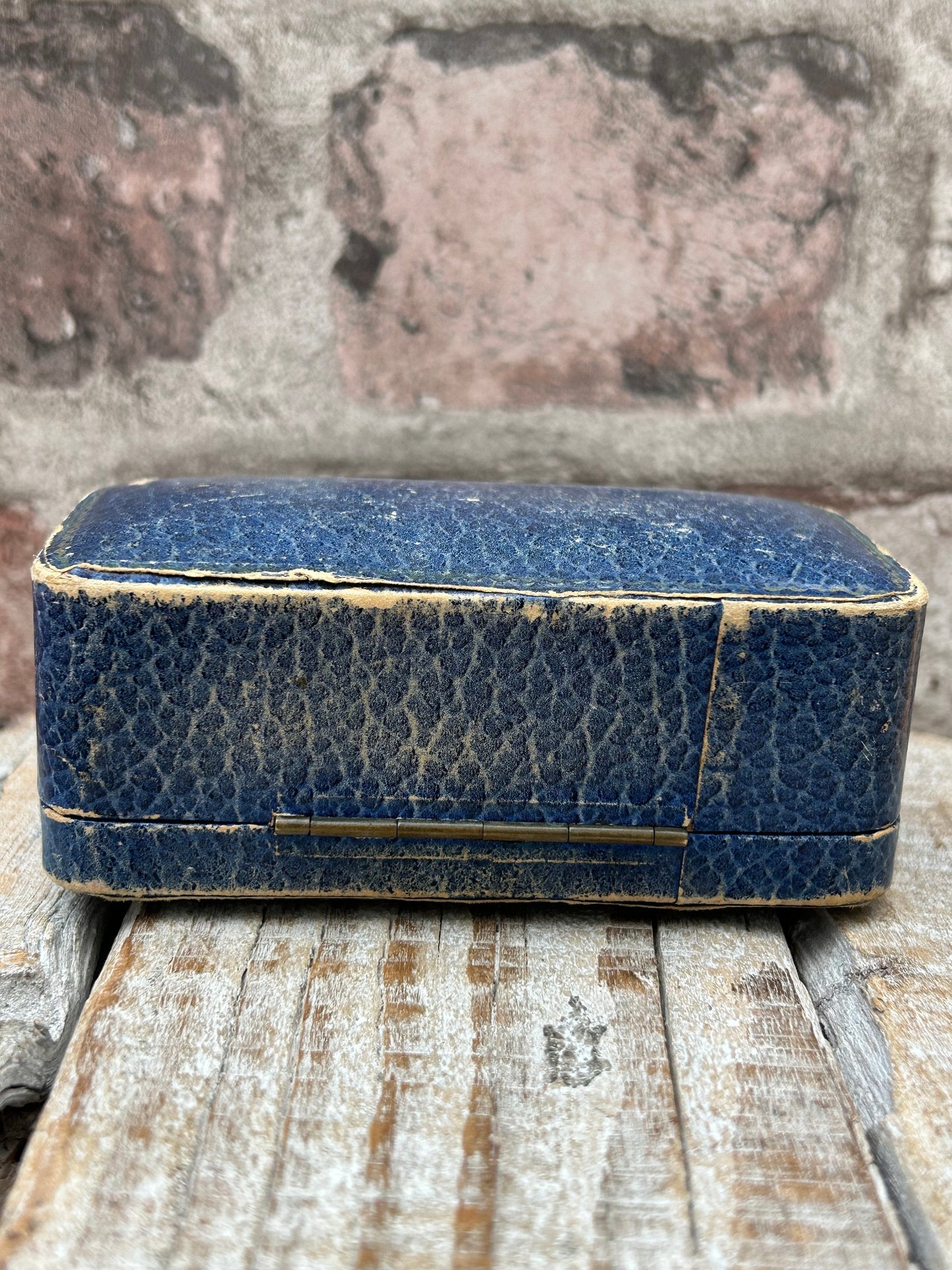 Antique Blue Watch Display Presentation Box
