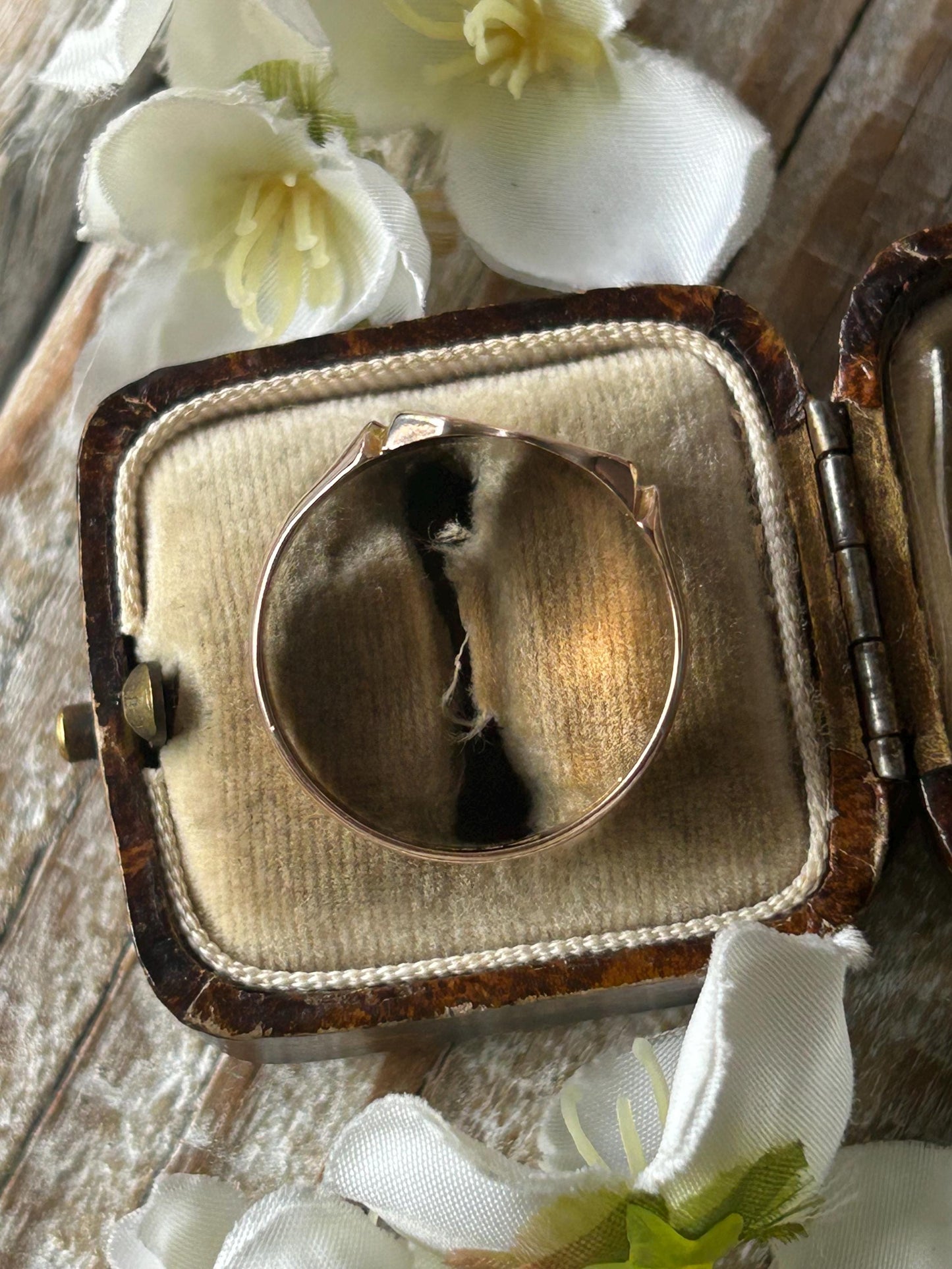 Antique Art Deco Shield Signet Ring 9 Carat Yellow Gold 1931, Solid Gold Blank Signet Ring Chester Hallmark, Statement Ring, Gold Jewelry